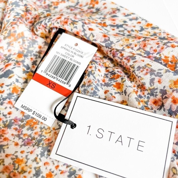 1. State Floral Romper Sz XS - Picture 6 of 11
